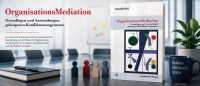 OrganisationsMediation – Konflikte verstehen und konstruktiv lösen KI-generiertes Headerbild zum Buch „OrganisationsMediation“ von Harald Pühl